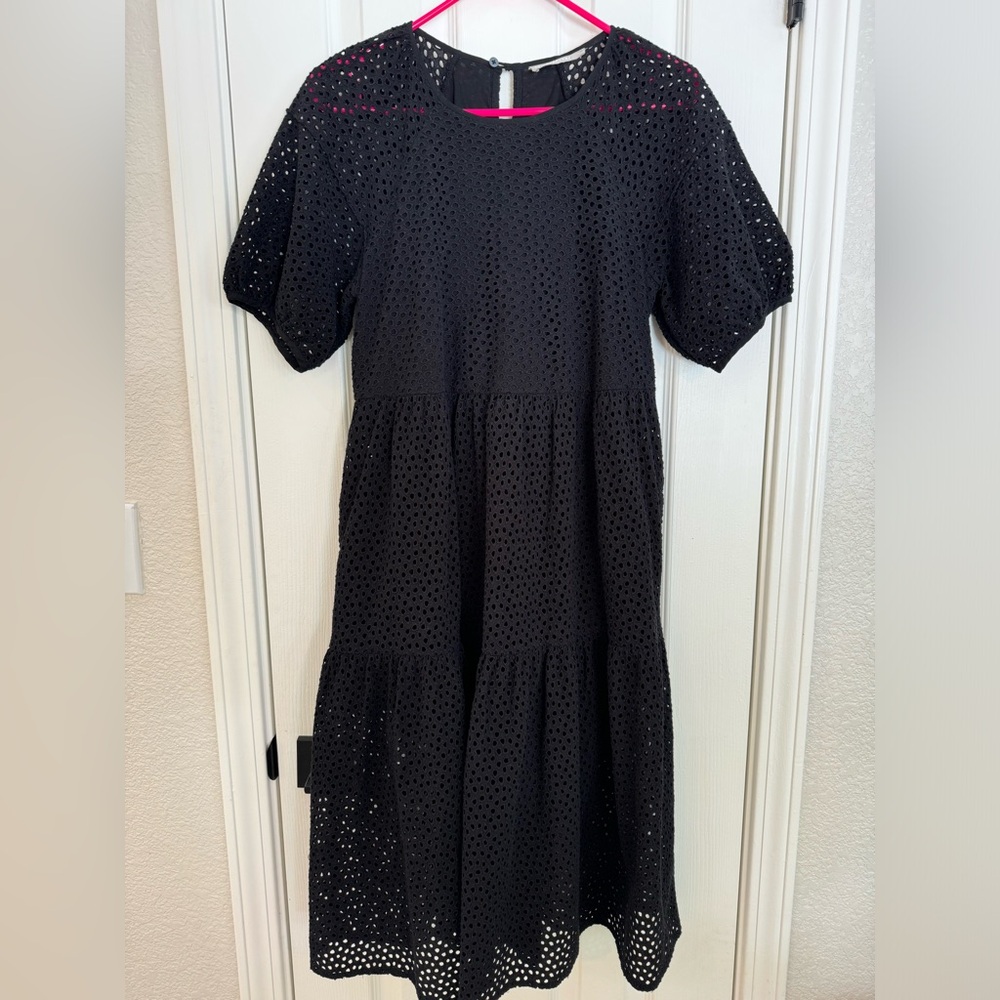 Everlane The Tiered Eyelet Dress XS